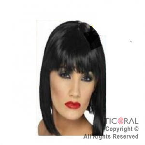 PELUCA CORTA LACIA NEGRA X 1 PS